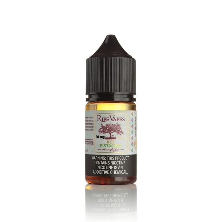 Ripe Vapes VCT Pistachio Salt Likit 30mg premium likit şişesi.