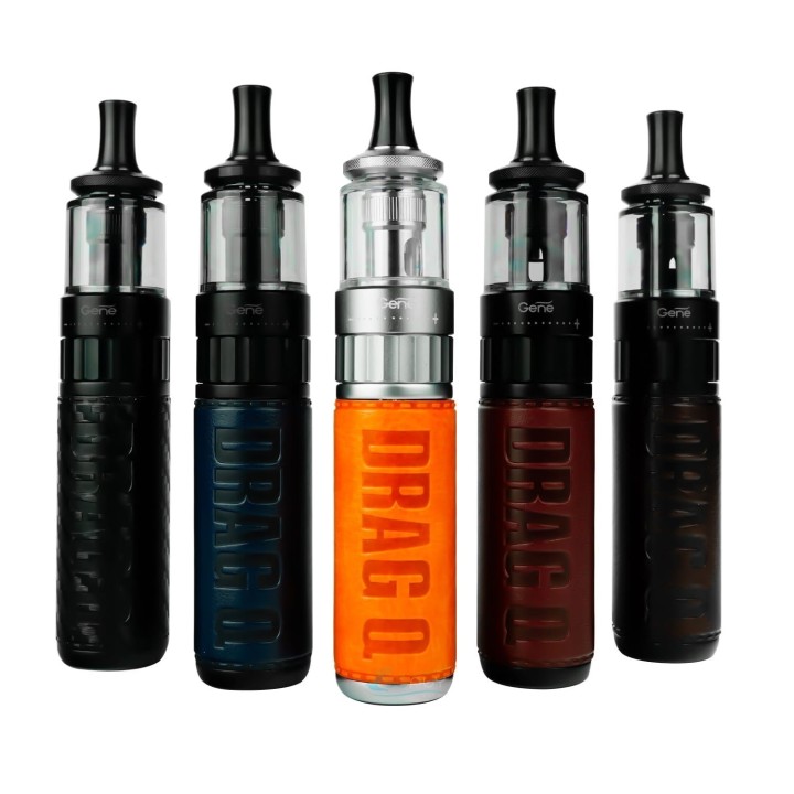 Voopoo Drag Q Pod Mod çeşitleri: Siyah, Mavi, Turuncu, Kahverengi.