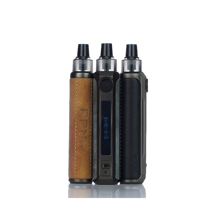 Smok RPM 25W Pod Mod çeşitleri: Kahverengi ve Siyah Deri Kaplama
