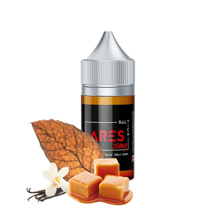Saltica Ares Salt Likit 35mg Tütün Vanilya Karamel Aromalı