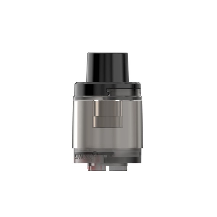 Smok RPM 85 100 Kartuş yedek tankı, şeffaf gri ve siyah ağızlık.