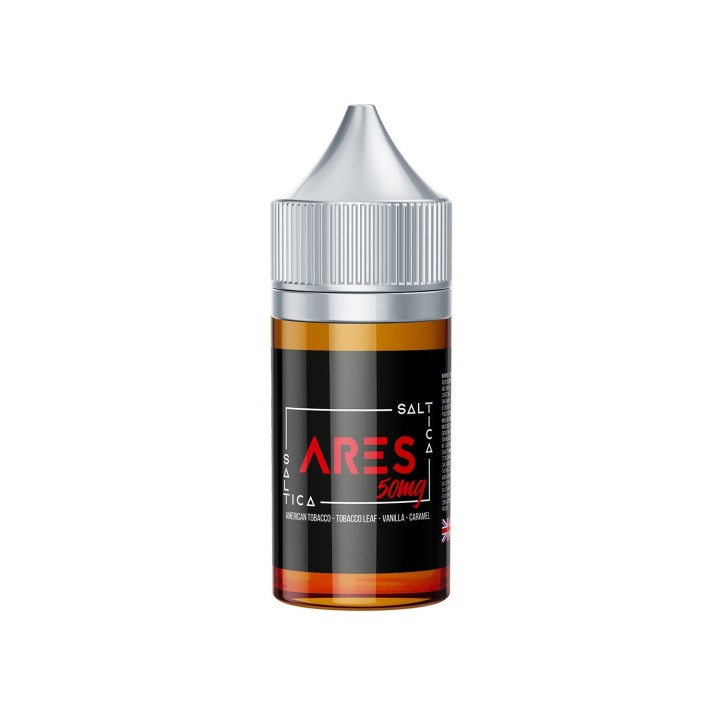 Saltica Ares 50mg Salt Likit, Tütün Vanilya Karamel Aromalı