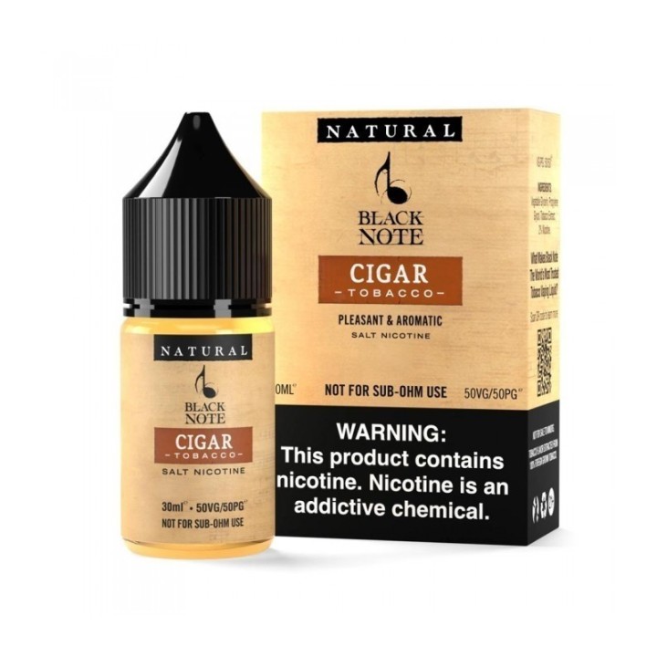 Black Note Cigar Tütün Salt Likit 30ml Şişe ve Kutusu
