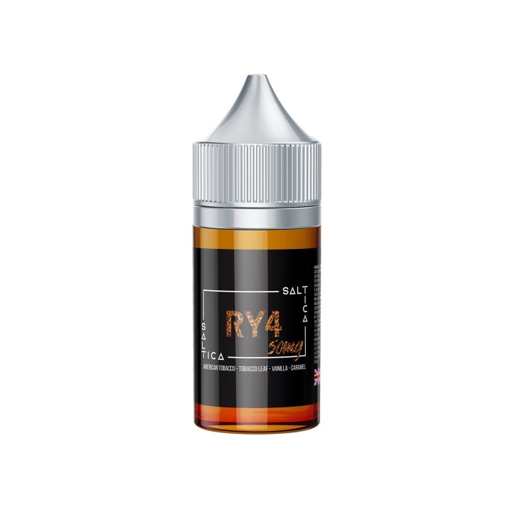 Saltica RY4 Salt Likit 50mg - Tütün, Vanilya, Karamel Aromalı
