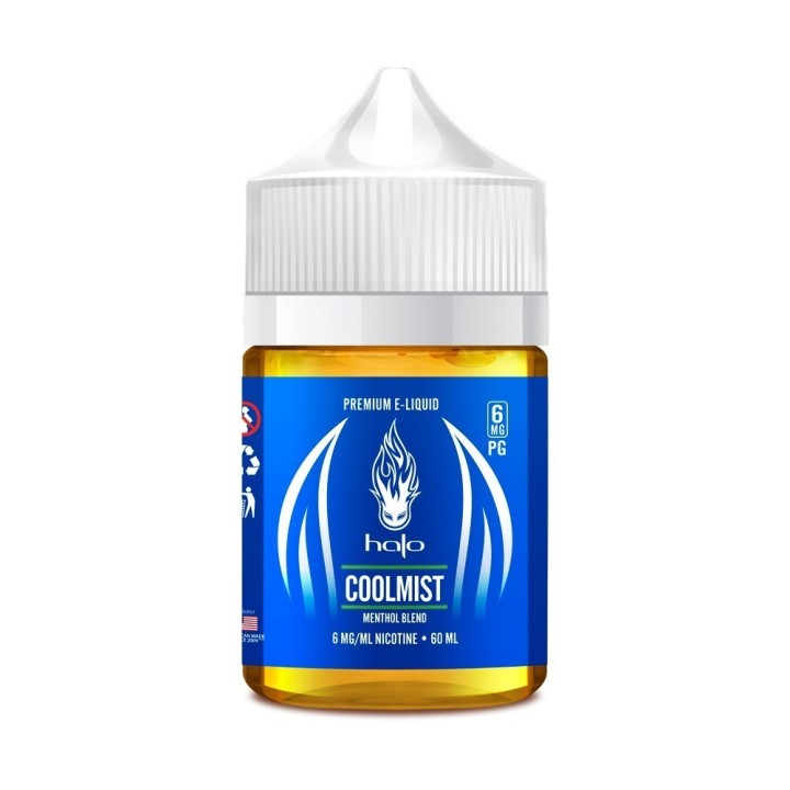 Halo Cool Mist E Likit, Menthollü, 6mg Nikotin, 60ml Premium E-Liquid