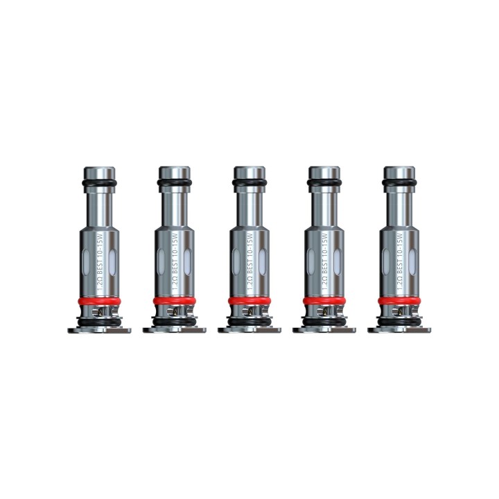 Smok LP1 Coil 1.2ohm yedek kartuş, 5'li paket, gümüş renkli.