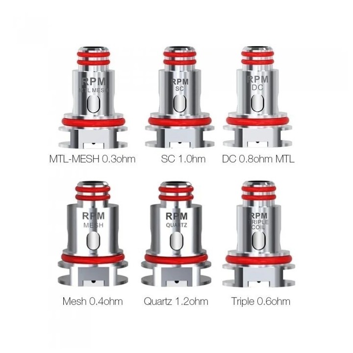 Smok RPM Coil Çeşitleri: MTL, Mesh, Quartz, Triple Coil Bobinler