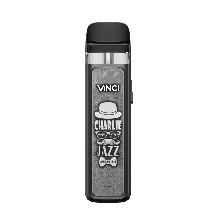 Voopoo Vinci Pod Mod Charlie Jazz Siyah, Metalik Gri Kaplamalı Elektronik Sigara