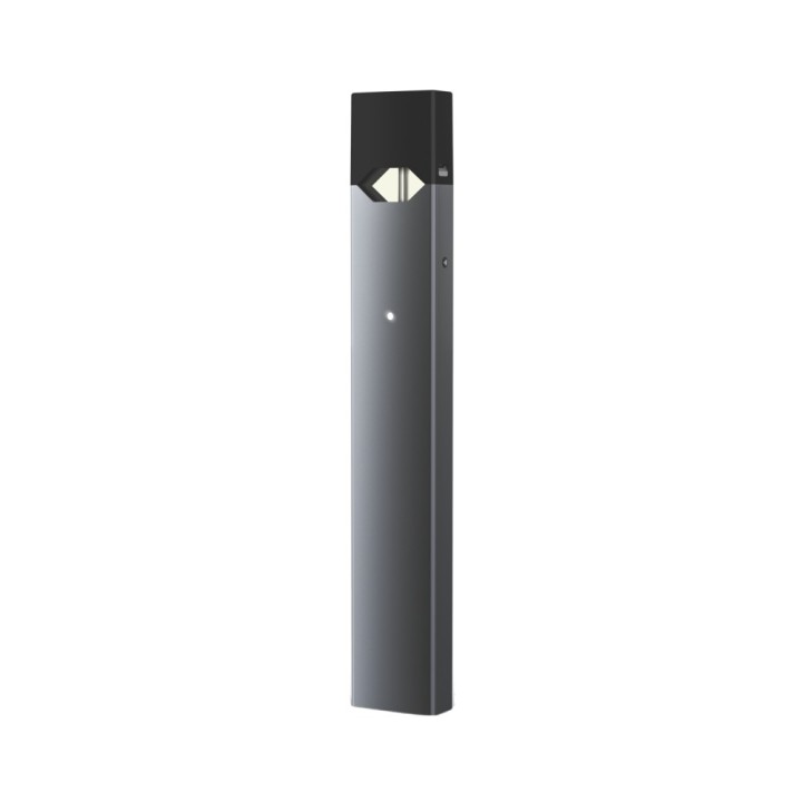 Gri Juul Cihazı Pod Mod elektronik sigara cihazı, minimalist tasarım.