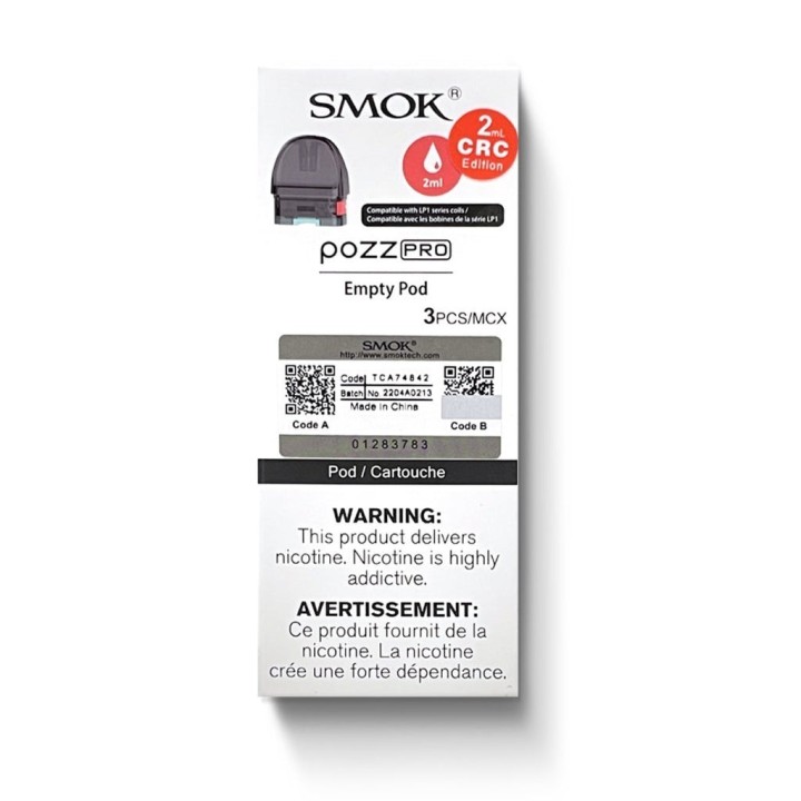 Smok Pozz Pro 2ml CRC Edition boş kartuş (3 Adet)