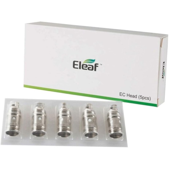 Eleaf EC Coil yedek parça, 5'li paket, metal görünüm.
