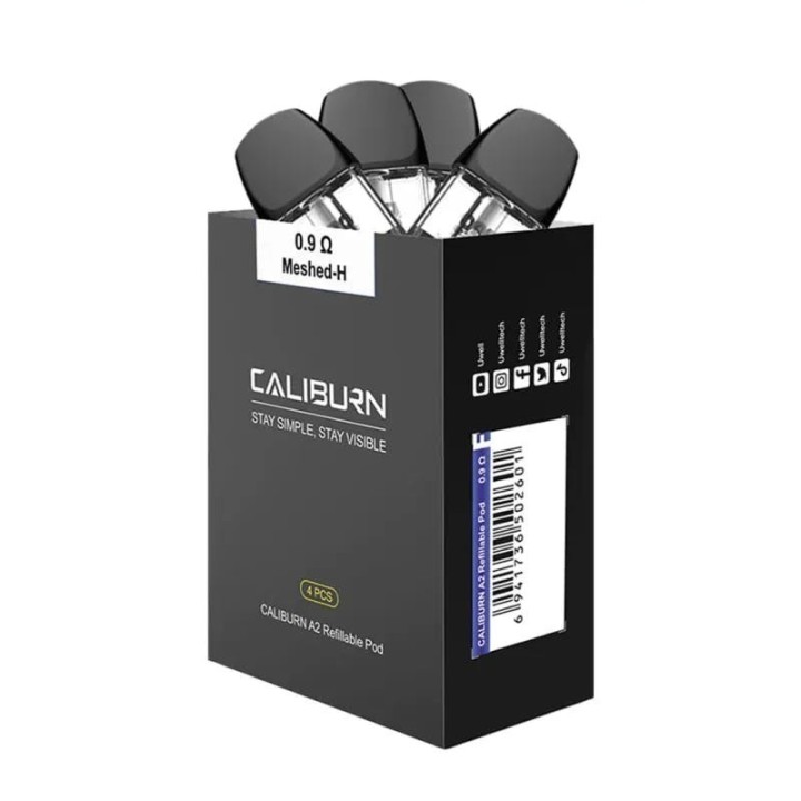 Uwell Caliburn A2 0.9Ω Meshed-H Kartuş 4'lü Paket
