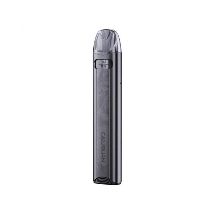 Uwell Caliburn A3S Pod Mod Gümüş Gri, kompakt ve şık elektronik sigara.