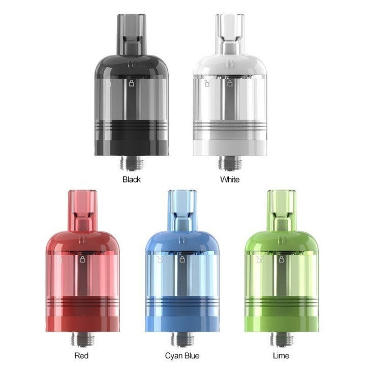 Joyetech eGo 510 Kartuş çeşitleri: Siyah, Beyaz, Kırmızı, Mavi, Yeşil.