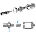 Joyetech BF Coil parçaları ve montaj şeması, gümüş renkli atomizer yedek parça.