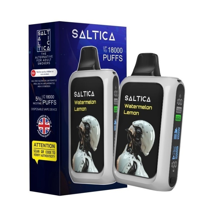 Saltica Cyber 18000 Puff Karpuz Limon kullan at elektronik sigara.