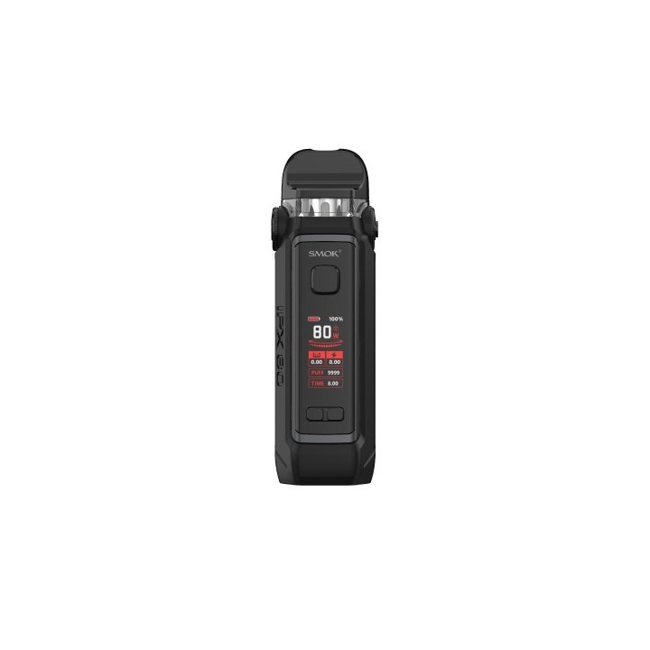 Smok IPX 80 Pod Mod Siyah, 80W ayarlı dijital ekranlı elektronik sigara.