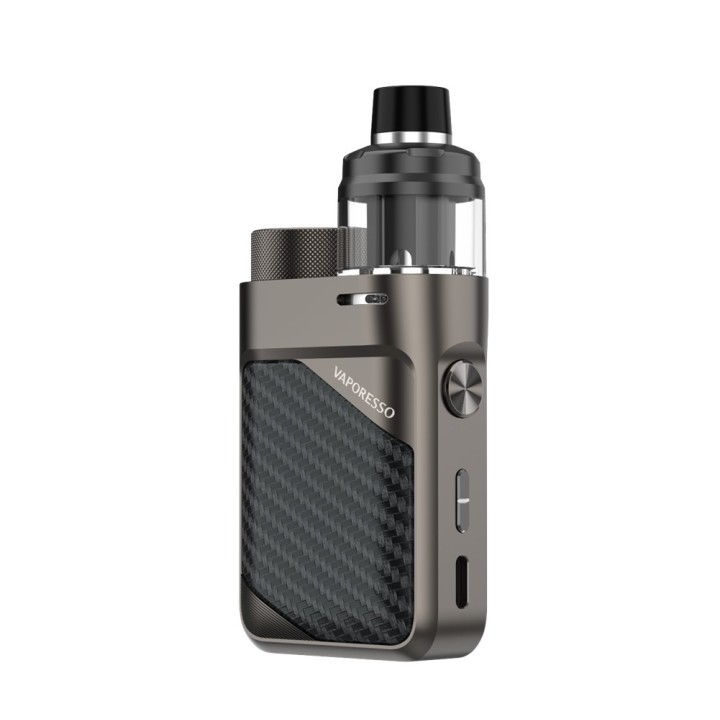 Vaporesso Swag PX80 Pod Mod Gri Karbon Fiber Detaylı