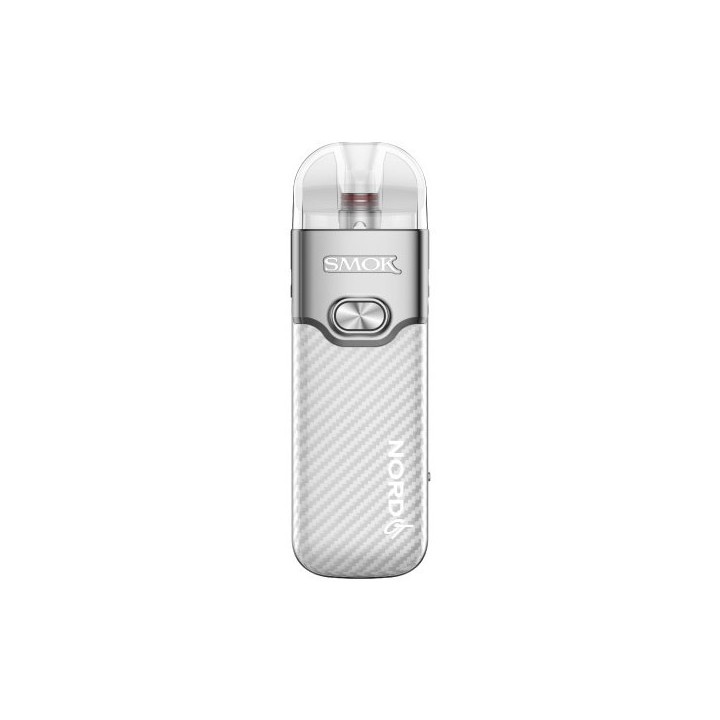Smok Nord GT Pod Mod Beyaz Karbon Fiber desenli Gümüş Elektronik Sigara