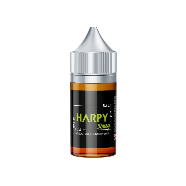Saltica Harpy 50mg Salt Likit Cheesecake Cracker Çilek Vanilya Aromalı
