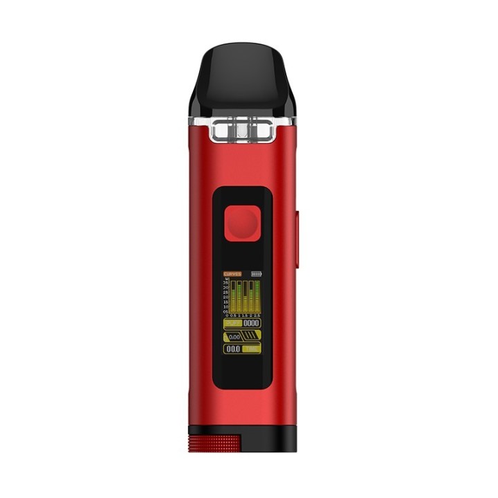 Kırmızı Uwell Crown D Pod Mod, gelişmiş ekranlı, kompakt elektronik sigara