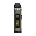 Uwell Crown D Pod Mod yeşil, dijital ekranlı, modern elektronik sigara cihazı.