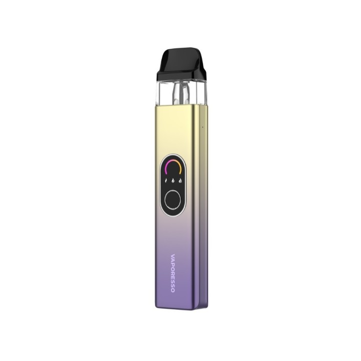 Vaporesso XROS 4 Pod Mod Mor-Sarı Degrade, Dijital Ekranlı Elektronik Sigara