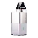 Vaporesso Xros Cube gümüş pod mod cihazı beyaz arka plan üzerinde.