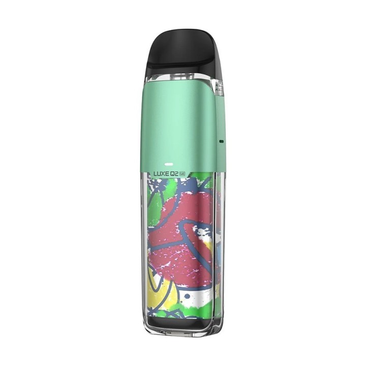 Vaporesso Luxe Q2 SE Pod Mod nane yeşili graffiti desenli elektronik sigara