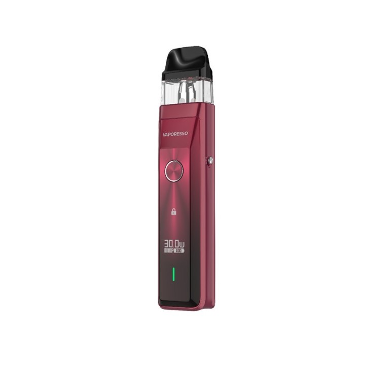 Vaporesso XROS Pro Pod Mod kırmızı renkli, dijital ekranlı elektronik sigara.