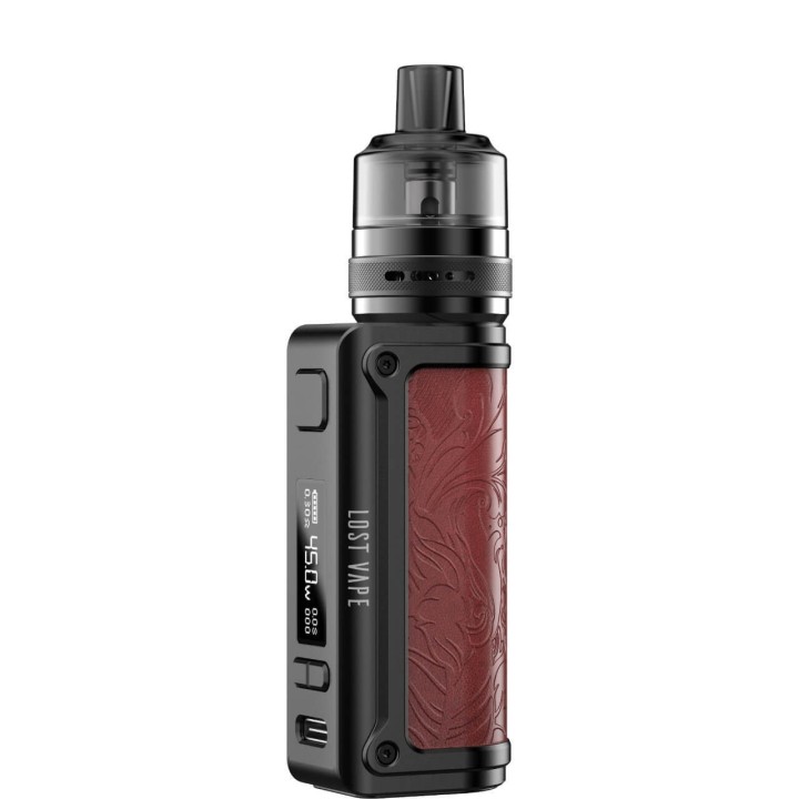 Lost Vape Thelema Mini Pod Mod Kırmızı Deri Kaplama Elektronik Sigara