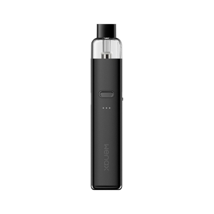 GeekVape Wenax K2 Pod Mod Siyah, kompakt ve şık elektronik sigara.
