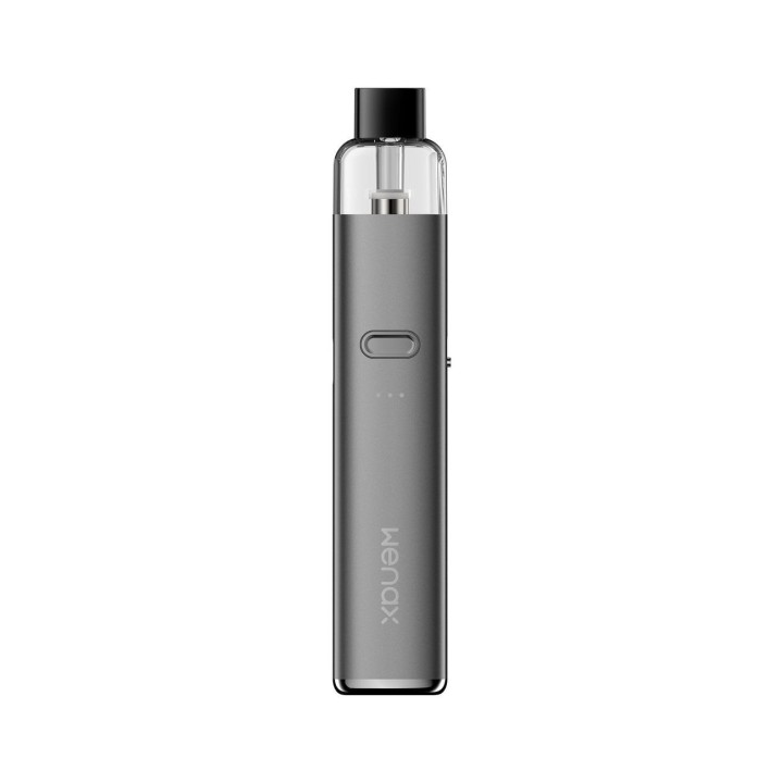 GeekVape Wenax K2 Pod Mod gri, kompakt ve şık elektronik sigara