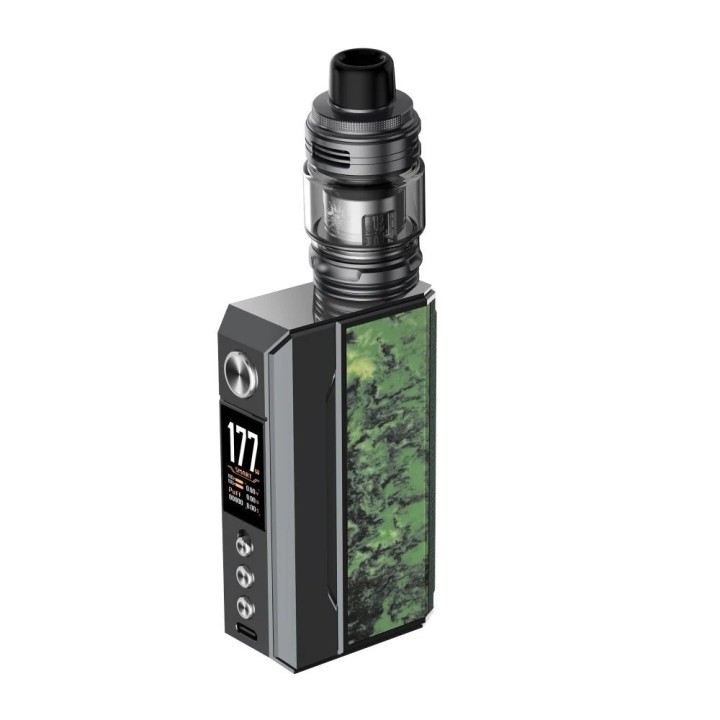Voopoo Drag 4 Pod Mod yeşil mermer görünümlü, siyah, elektronik sigara