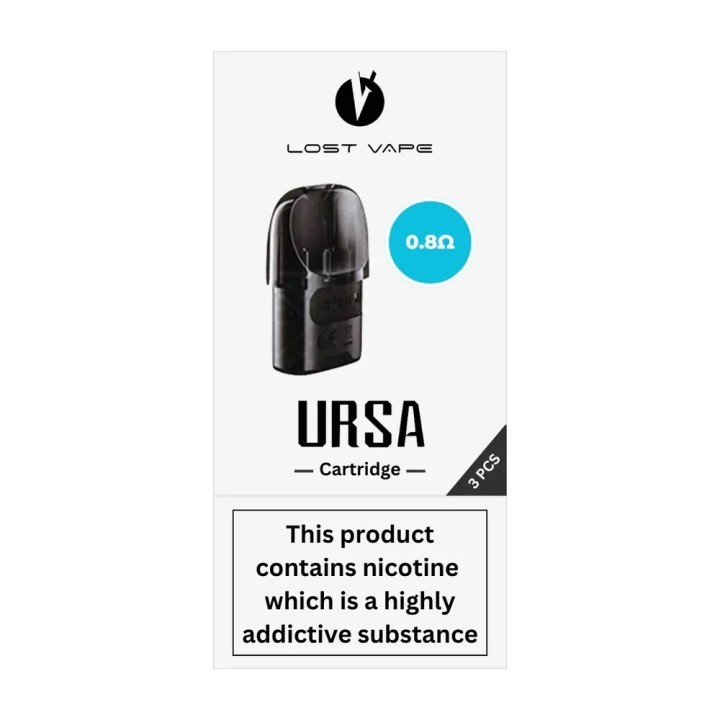 Lost Vape Ursa Kartuş 0.8ohm, siyah, 3'lü paket