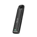 Lost Vape Ursa Nano Pod Mod siyah karbon fiber desenli, kompakt elektronik sigara.