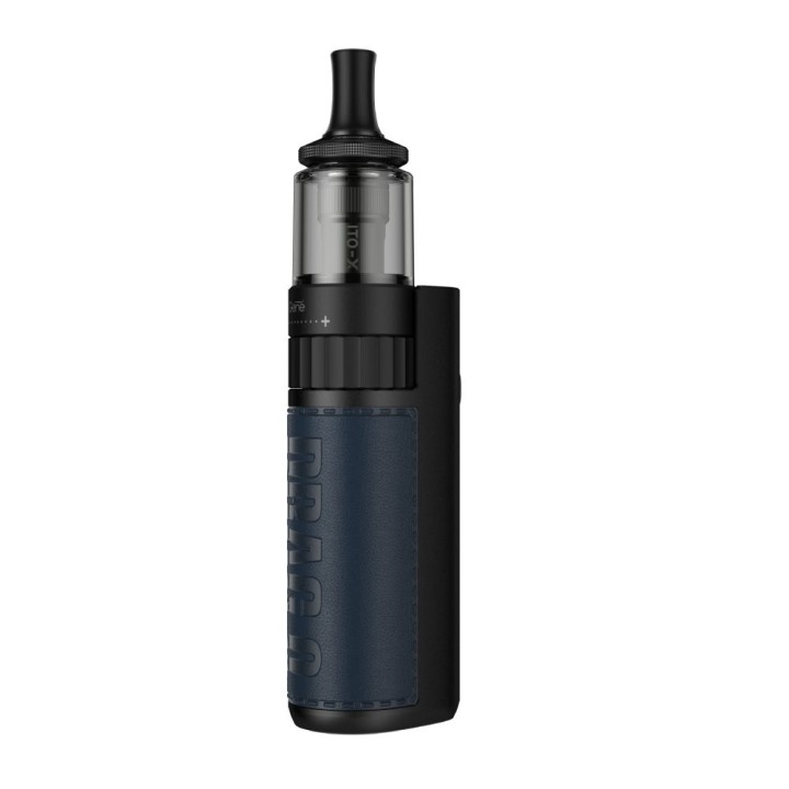 Voopoo Drag Q Pod Mod Siyah Mavi Deri Kaplama Elektronik Sigara