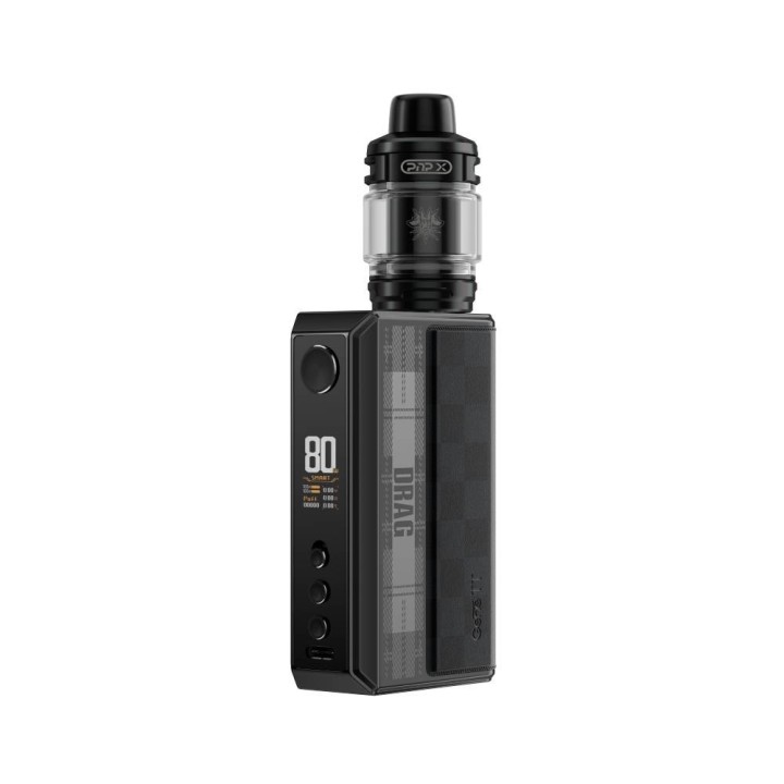 Voopoo Drag 5 Pod Mod Siyah Gri Kareli Desenli Elektronik Sigara