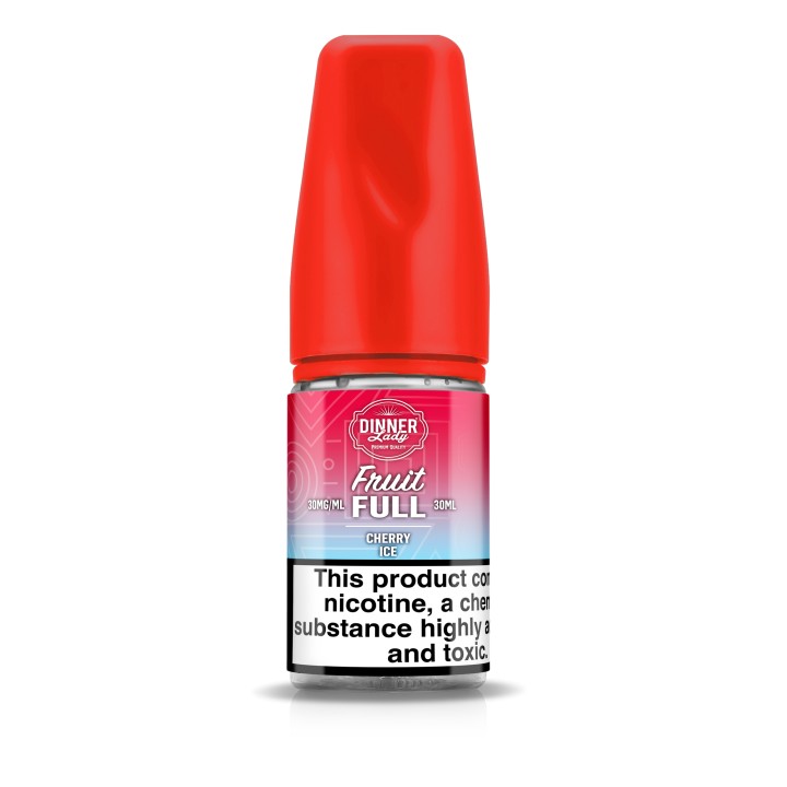 Dinner Lady Fruit Full Cherry Ice Salt Likit 30ml, Kırmızı Kapak