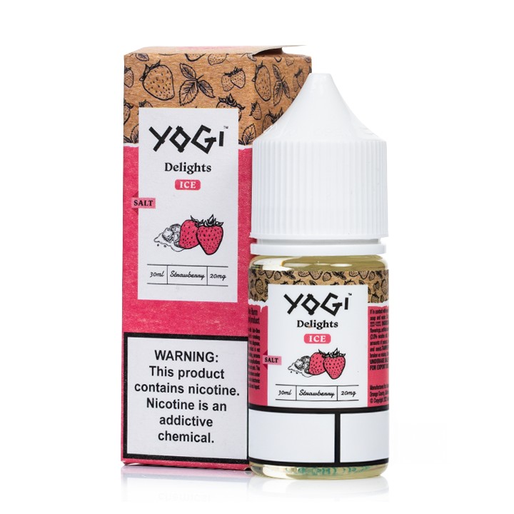 Yogi Delights Çilek Buzlu Salt Likit 30ml 20mg Nikotin