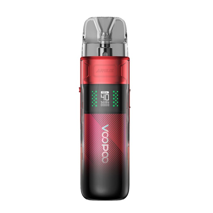 Voopoo Argus E40 Pod Mod Kırmızı Siyah Dijital Ekranlı Elektronik Sigara