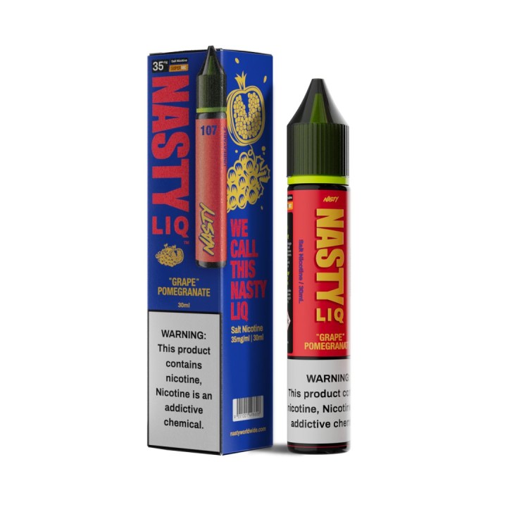 Nasty Liq Grape Pomegranate Salt Likit 30ml E-Likit Karton Kutu ve Şişe