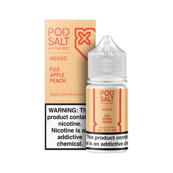 Pod Salt Fuji Apple Peach Salt Likit 25mg Nikotinli Meyveli E-Likit