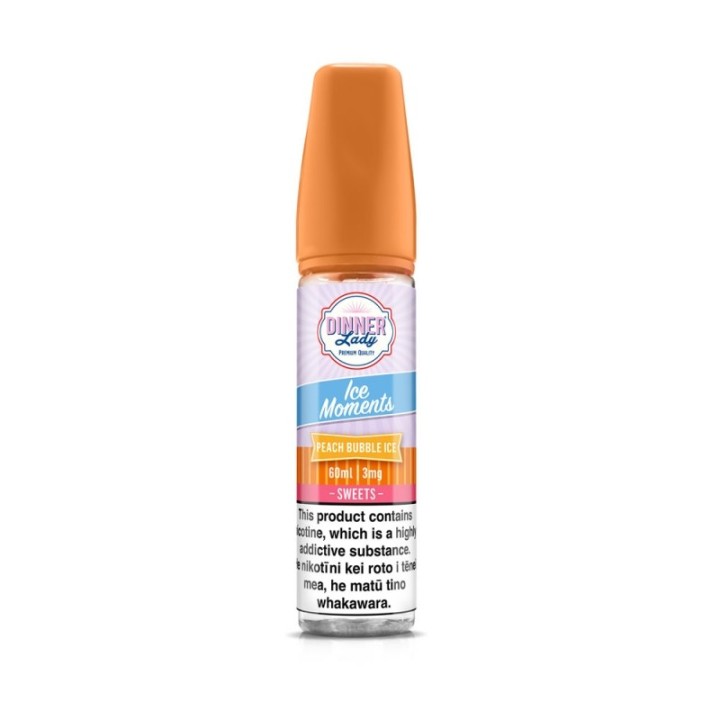 Dinner Lady Peach Bubble Ice E Likit 60ml Tatlı Aromalı Vaping Sıvısı