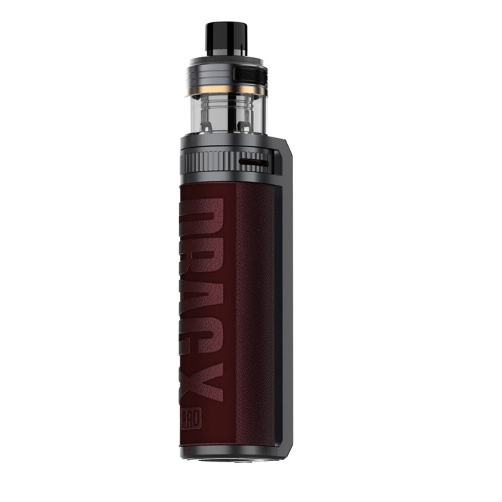 Voopoo Drag X Pro Pod Mod Koyu Kırmızı Deri Kaplama Elektronik Sigara