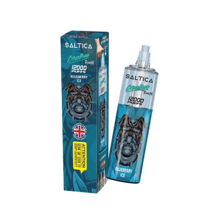 Saltica Cyberpunk 12000 Puff Blueberry Ice kullan at e-sigara.