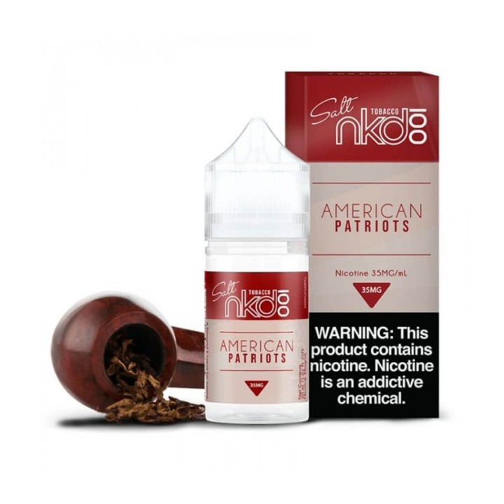 NKD 100 Salt American Patriots Tütün Likit 35MG Pipoluk ile