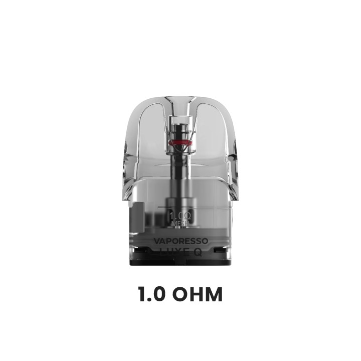 Vaporesso Luxe Q2 Kartuş 1.0 Ohm Mesh Coil, Şeffaf Yedek Pod