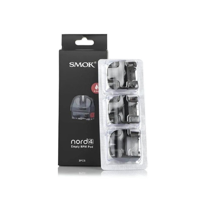 Smok Nord 4 RPM Boş Kartuş 3'lü Paket, Şeffaf