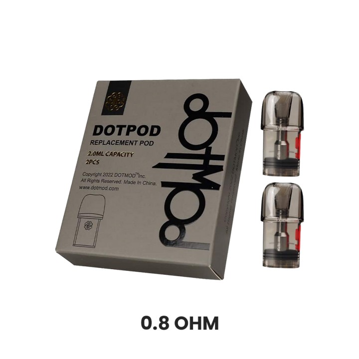 DotMod DotPod Nano Kartuş 0.8 Ohm yedek pod 2'li paket 2.0ml